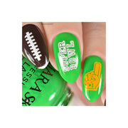 UberChic Beauty Football is Life Stamping Plate Tan