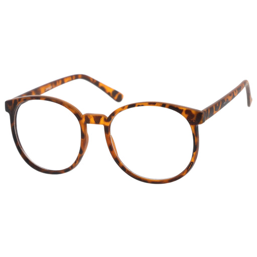 zeroUV Retro Indie Dapper Round P3 Clear Lens Glasses C099 Glasses White Smoke Black Clear,Orange Tortoise Clear,Brown Clear,Clear Clear,Brown Tortoise Clear,Matte Orange Tortoise Clear