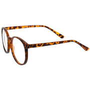 zeroUV Retro Indie Dapper Round P3 Clear Lens Glasses C099 Glasses White Smoke Black Clear,Orange Tortoise Clear,Brown Clear,Clear Clear,Brown Tortoise Clear,Matte Orange Tortoise Clear