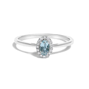 Bids.com 10K White Gold 5X3MM Oval Purple Amethyst and Diamond Accent Halo Ring (I-J Color, I1-I2 Clarity) - Ring Size 6.5 Rings White Smoke 6.5 / White.Gold / Blue Aquamarine,5 / White.Gold / Blue Aquamarine,5.5 / White.Gold / Blue Aquamarine,6 / White.Gold / Blue Aquamarine,7 / White.Gold / Blue Aquamarine,7.5 / White.Gold / Blue Aquamarine,8 / White.Gold / Blue Aquamarine