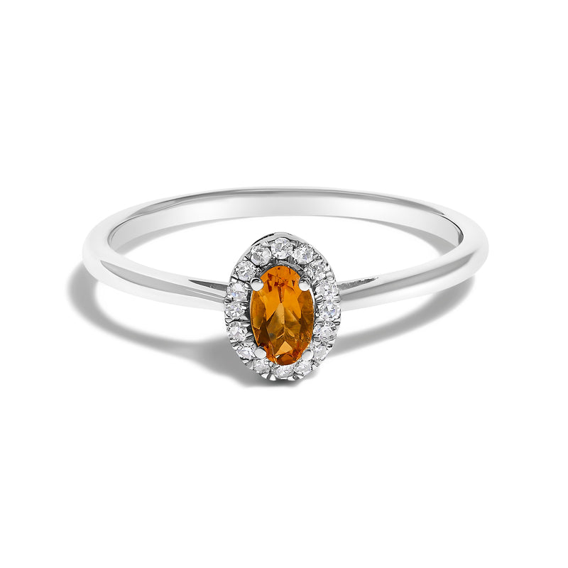 Bids.com 10K White Gold 5X3MM Oval Purple Amethyst and Diamond Accent Halo Ring (I-J Color, I1-I2 Clarity) - Ring Size 6.5 Rings White Smoke 6.5 / White.Gold / Orange Citrine,5 / White.Gold / Orange Citrine,5.5 / White.Gold / Orange Citrine,6 / White.Gold / Orange Citrine,7 / White.Gold / Orange Citrine,7.5 / White.Gold / Orange Citrine,8 / White.Gold / Orange Citrine