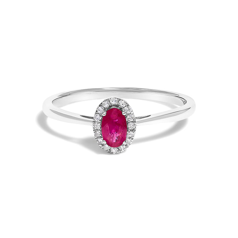 Bids.com 10K White Gold 5X3MM Oval Purple Amethyst and Diamond Accent Halo Ring (I-J Color, I1-I2 Clarity) - Ring Size 6.5 Rings White Smoke 6.5 / White.Gold / Red Ruby,5 / White.Gold / Red Ruby,5.5 / White.Gold / Red Ruby,6 / White.Gold / Red Ruby,7 / White.Gold / Red Ruby,7.5 / White.Gold / Red Ruby,8 / White.Gold / Red Ruby