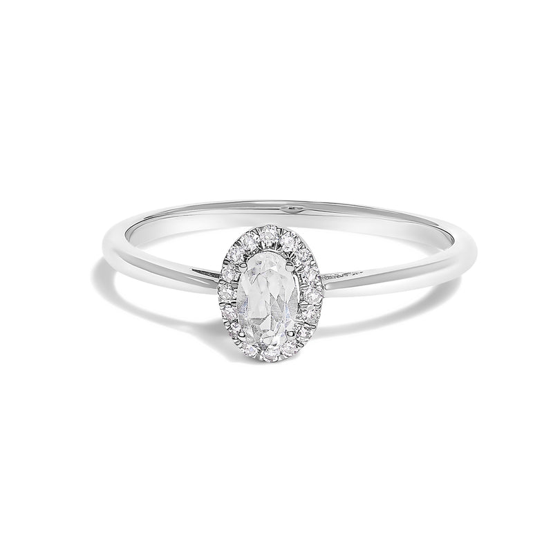 Bids.com 10K White Gold 5X3MM Oval Purple Amethyst and Diamond Accent Halo Ring (I-J Color, I1-I2 Clarity) - Ring Size 6.5 Rings White Smoke 6.5 / White.Gold / White Topaz,5 / White.Gold / White Topaz,5.5 / White.Gold / White Topaz,6 / White.Gold / White Topaz,7 / White.Gold / White Topaz,7.5 / White.Gold / White Topaz,8 / White.Gold / White Topaz