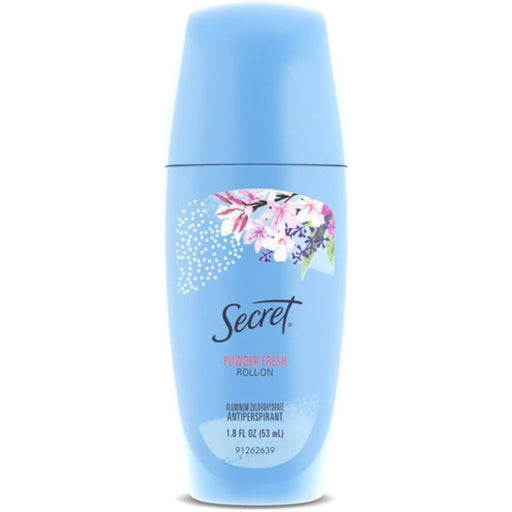 Secret Secret Antiperspirant & Deodorant Roll-On, Powder Fresh, 1.8 oz Deodorant & Anti-Perspirant White Smoke