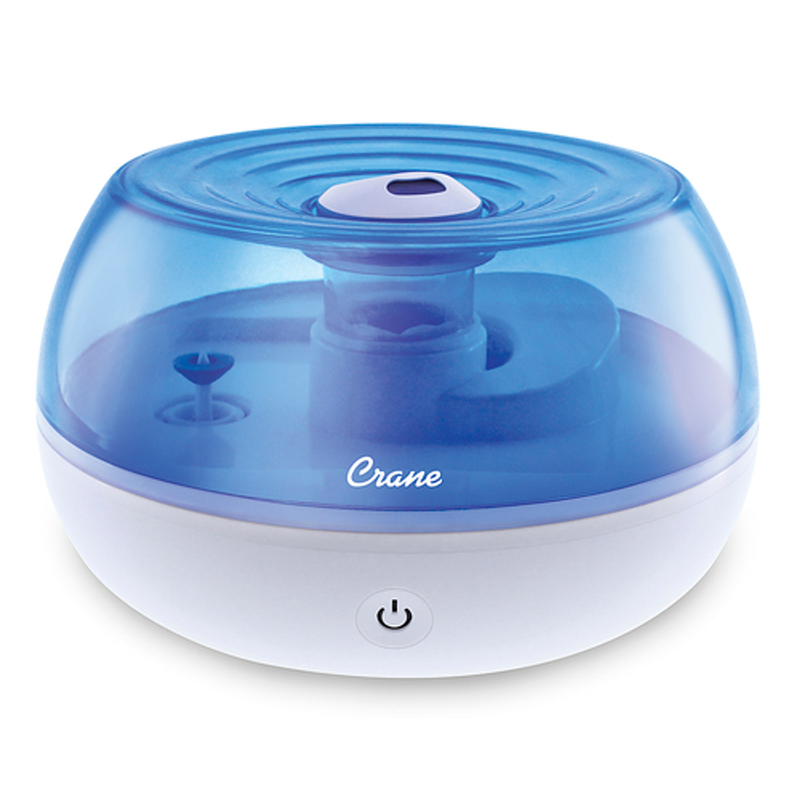 Crane Crane 0.2 Gal. Personal Ultrasonic Cool Mist Humidifier - Blue/White Humidifiers White Smoke