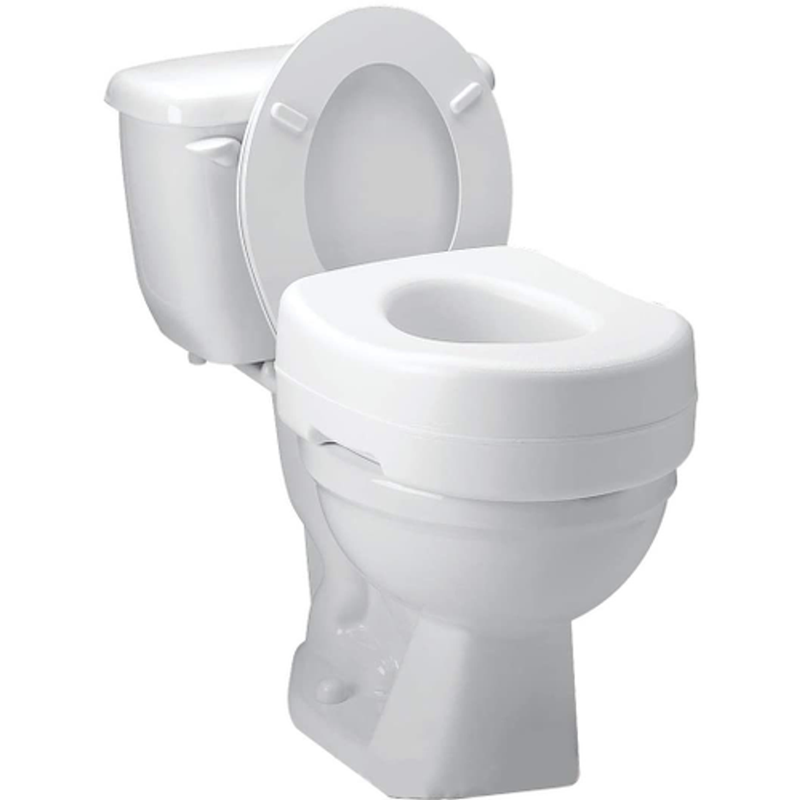 Carex Carex Raised Toilet Seat, 5-Inch Height, Contoured Surface, Brown Mobility & Accessibility White Smoke