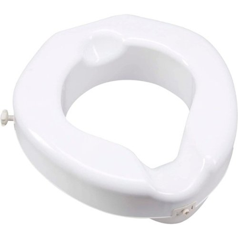 Carex Carex Safe Lock Raised Toilet Seat Toilet & Bidet Seats White Smoke