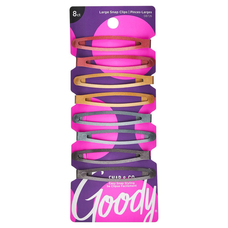 Goody Goody Snap Clips, Large Health & Beauty Plum