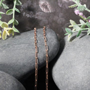 Bids.com 14K Rose Gold Delicate Paperclip Chain (2.1mm) Necklaces Gray 16 / Rose Gold,18 / Rose Gold,20 / Rose Gold,24 / Rose Gold