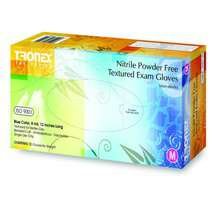 Tronex Tronex Nitrile Exam Gloves – Powder-Free, Textured, Medium First Aid White Smoke