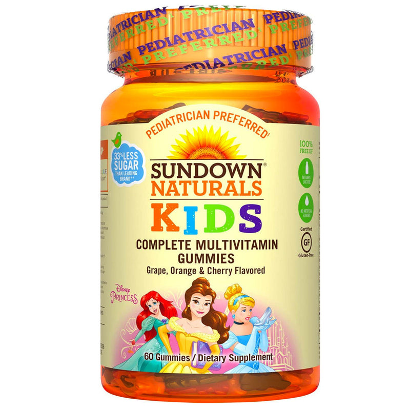 Sundown Naturals Sundown Naturals Kids Complete Multivitamin Disney Princess Gummies Vitamins & Supplements Lemon Chiffon