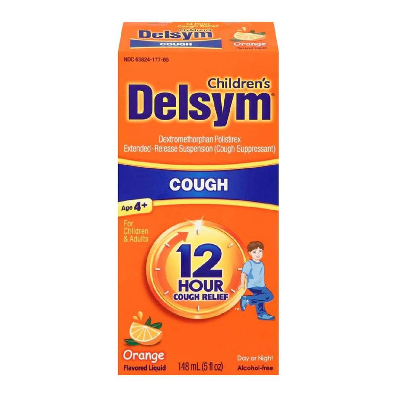 Delsym Delsym Children's Cough Suppressant Liquid, Orange Flavor, 5 Oz Health & Beauty Chocolate
