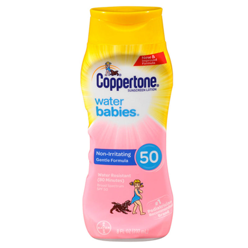 Coppertone Coppertone Water Babies Sunscreen Lotion - SPF 50 - 8 Fl Oz Skin Care Light Pink