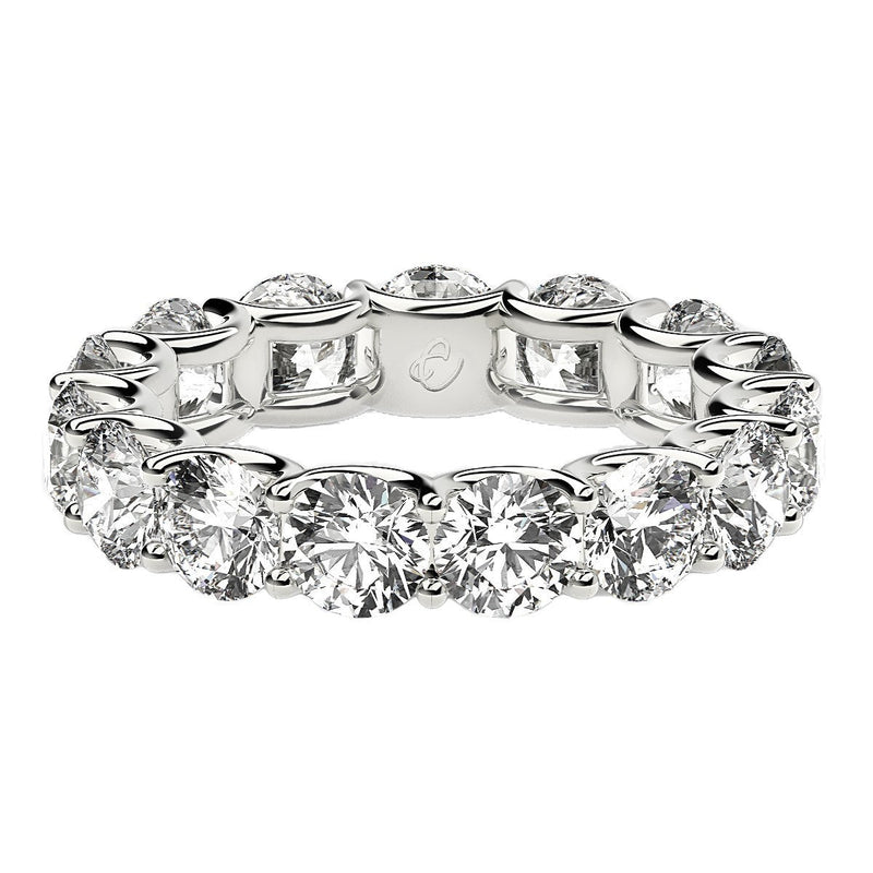Bids.com Round Cut Lab Grown Diamond Eternity Ring in 14k White Gold (5 cttw FG/VS2) Rings White Smoke 4 / White Gold,4.5 / White Gold,5 / White Gold,5.5 / White Gold,6 / White Gold,6.5 / White Gold,7 / White Gold,7.5 / White Gold,8 / White Gold,8.5 / White Gold,9 / White Gold