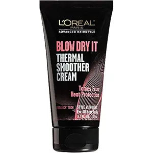 Loreal Loreal Advance Hair Style  Blow dry It  Thermal Smoother Cream 5.1oz Hair Styling Black