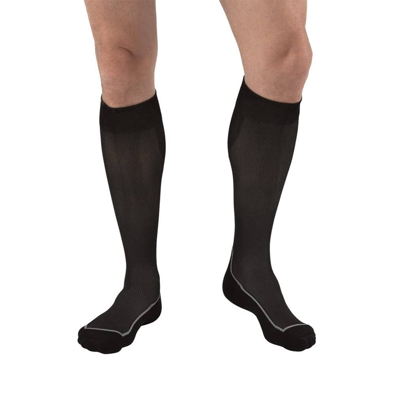 Good Neighbor Pharmacy GNP Unisex Knee-High Compression Socks (15-20 mmHg), Black/Grey Argyle, Large Socks White Smoke