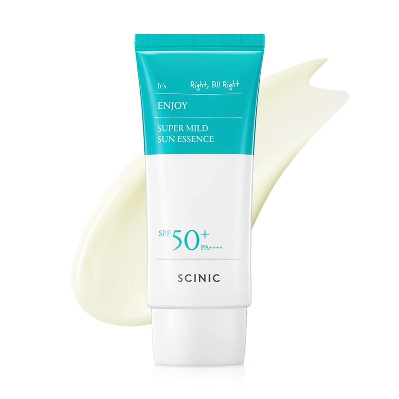 AsiaBeautyMall SCINIC Enjoy Super Mild Sun Essence SPF 50+ PA++++ Sunscreen White Smoke