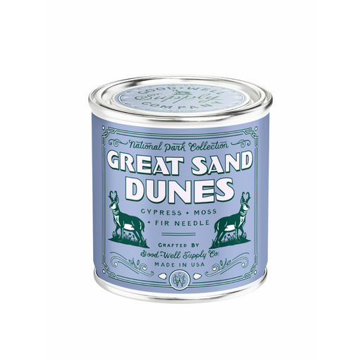 Good & Well Supply Co Great Sand Dunes National Park Candle Candles Dark Gray Half Pint / 8oz / Cotton Wick,Pint / 14oz / Cotton Wick