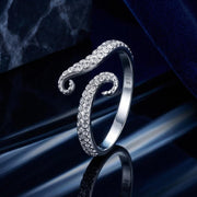 Bids.com S925 Sterling Silver 0.2cm Platinum Plated Ring Rings Black