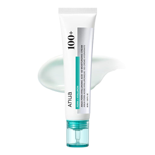 AsiaBeautyMall ANUA PDRN Hyaluronic Acid 100 Moisturizing Cream Moisturizer White Smoke