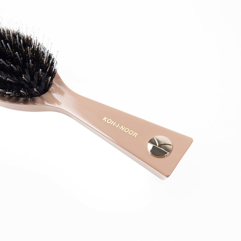 KOH-I-NOOR Beauty USA Pastel Boar & Nylon Pin Hair Brush - Biodegradable Acetate in 6 Colors Hair Brush White Smoke Burgundy red / Large,Burgundy red / Small,Mustard yellow / Large,Mustard yellow / Small,Face powder pink / Large,Face powder pink / Small,Baby blue / Large,Baby blue / Small,Navy blue / Large,Navy blue / Small,Ivory white / Large,Ivory white / Small