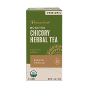 Teeccino French Vanilla Roasted Herbal Tea Herbal Tea Dark Olive Green 25 tea bags