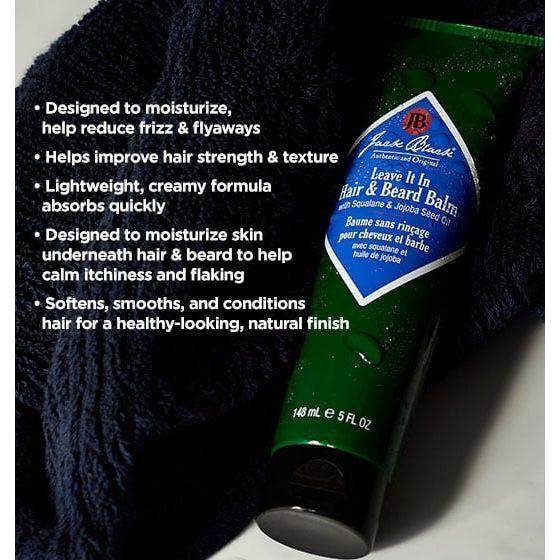 Jack Black Jack Black Leave It In Hair & Beard Balm 5 Oz Hair & Beard Balm Black
