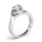 Bids.com 14k White Gold Split Band Round Bypass Diamond Engagement Ring (1 1/8 cttw) Rings White Smoke 3 / White Gold,3.5 / White Gold,4 / White Gold,4.5 / White Gold,5 / White Gold,5.5 / White Gold,6 / White Gold,6.5 / White Gold,7 / White Gold,7.5 / White Gold,8 / White Gold,8.5 / White Gold,9 / White Gold