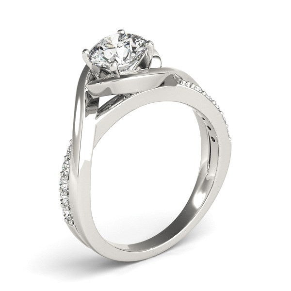 Bids.com 14k White Gold Split Band Round Bypass Diamond Engagement Ring (1 1/8 cttw) Rings White Smoke 3 / White Gold,3.5 / White Gold,4 / White Gold,4.5 / White Gold,5 / White Gold,5.5 / White Gold,6 / White Gold,6.5 / White Gold,7 / White Gold,7.5 / White Gold,8 / White Gold,8.5 / White Gold,9 / White Gold
