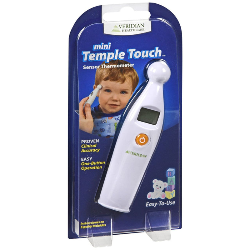 Veridian Healthcare Veridian Healthcare Mini Temple Touch Digital Thermometer Health & Beauty White Smoke