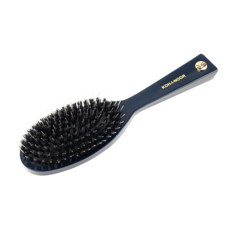 KOH-I-NOOR Beauty USA Pastel Boar & Nylon Pin Hair Brush - Biodegradable Acetate in 6 Colors Hair Brush White Smoke Burgundy red / Large,Burgundy red / Small,Mustard yellow / Large,Mustard yellow / Small,Face powder pink / Large,Face powder pink / Small,Baby blue / Large,Baby blue / Small,Navy blue / Large,Navy blue / Small,Ivory white / Large,Ivory white / Small