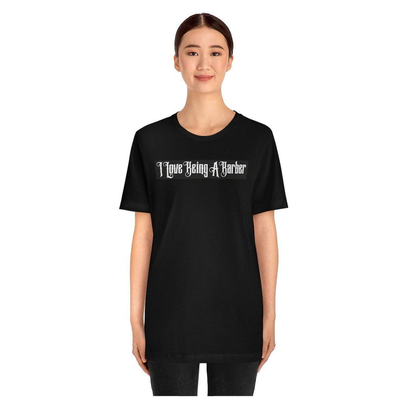 officialilovebeingabarber Unisex Jersey Short Sleeve Tee T-Shirt Tan Black / S,Black / M,Black / L,Black / XL,Black / 2XL,Black / 3XL
