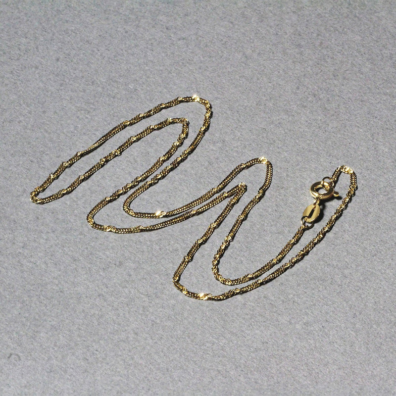 Bids.com 14k Yellow Gold Singapore Chain 1.5mm Necklaces Dark Gray 16 / Yellow Gold,18 / Yellow Gold,20 / Yellow Gold,24 / Yellow Gold