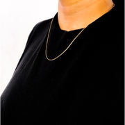 Bids.com Solid 10K Yellow Gold 0.5mm Slim and Dainty Unisex 18" Rope Chain Necklace Necklaces Black Yellow.Gold / 18,Yellow.Gold / 16,Yellow.Gold / 20,White.Gold / 18,Rose.Gold / 18,White.Gold / 16,White.Gold / 20,Rose.Gold / 16,Rose.Gold / 20