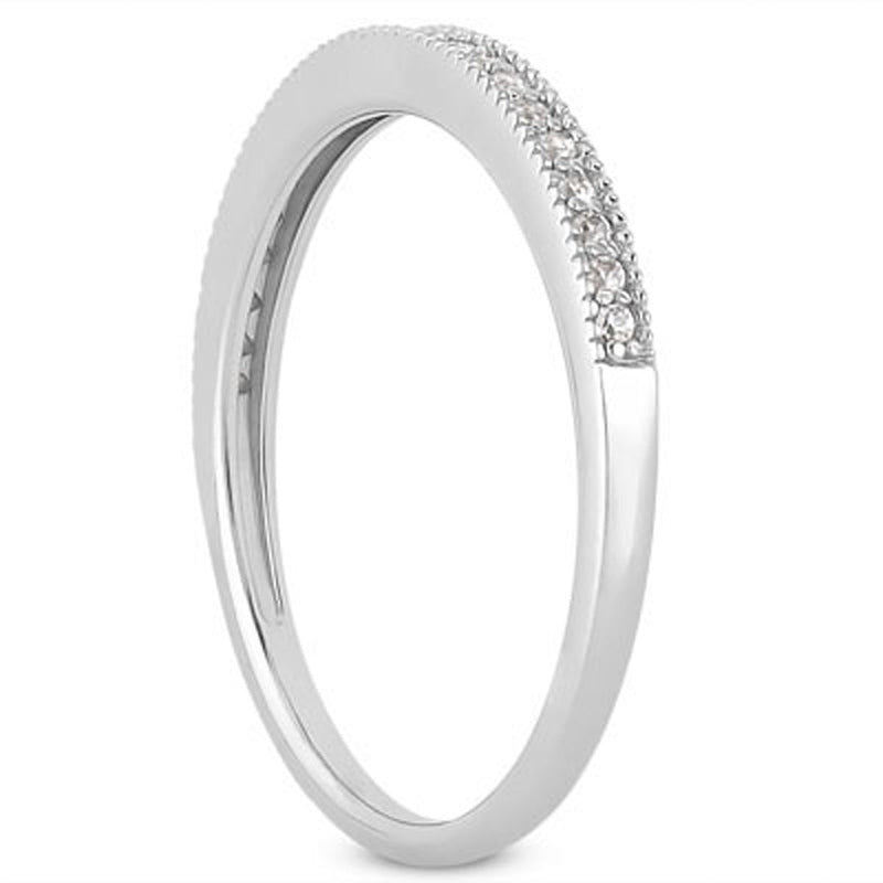 Bids.com 14k White Gold Diamond Micro Pave Diamond Milgrain Wedding Ring Band Rings White Smoke 4 / White Gold,4.5 / White Gold,5 / White Gold,5.5 / White Gold,6 / White Gold,6.5 / White Gold,7 / White Gold,7.5 / White Gold,8 / White Gold,8.5 / White Gold,9 / White Gold