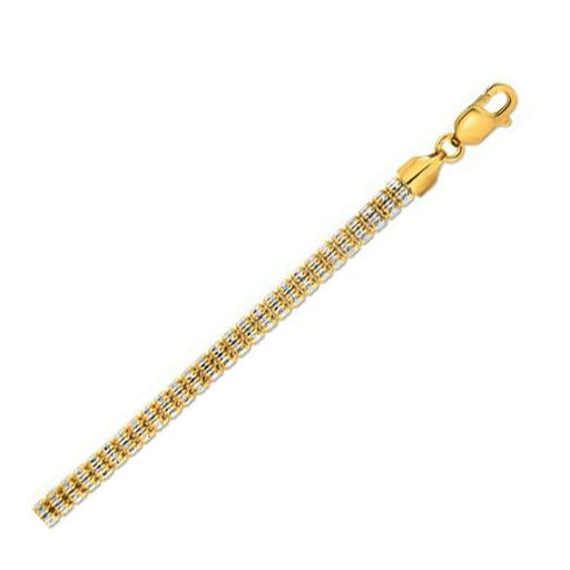 Bids.com Ice Barrel Chain in 14k Yellow Gold (4.25 mm) Necklaces White Smoke 18 / Yellow Gold,20 / Yellow Gold,22 / Yellow Gold,24 / Yellow Gold