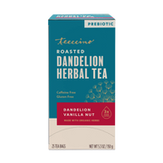 Teeccino Dandelion Vanilla Nut Roasted Herbal Tea Herbal Tea Dark Cyan 25 tea bags