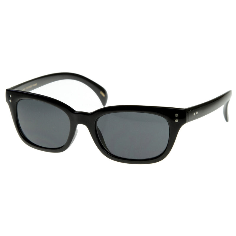 zeroUV Bold Dapper Premium Oval Horned Rim RX Optical Sunglasses 8367 Sunglasses White Smoke Black,Tortoise