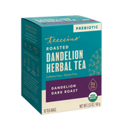 Teeccino Dandelion Dark Roast Roasted Herbal Tea Herbal Tea Dark Cyan 25 tea bags,10 tea bags,50 tagless eco-friendly tea bags