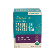 Teeccino Dandelion Dark Roast Roasted Herbal Tea Herbal Tea Dark Cyan 25 tea bags,10 tea bags,50 tagless eco-friendly tea bags