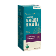 Teeccino Dandelion Dark Roast Roasted Herbal Tea Herbal Tea Dark Cyan 25 tea bags,10 tea bags,50 tagless eco-friendly tea bags