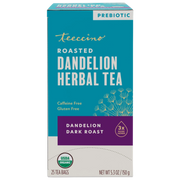Teeccino Dandelion Dark Roast Roasted Herbal Tea Herbal Tea Dark Cyan 25 tea bags