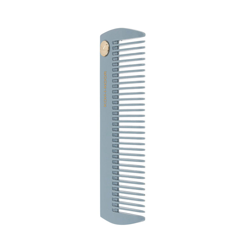 KOH-I-NOOR Beauty USA Pastel Wide Tooth Comb - Biodegradable Acetate for Detangling All Hair Types Comb Dark Gray Ivory white,Baby blue,Navy blue,Burgundy red,Mustard yellow,Face powder pink