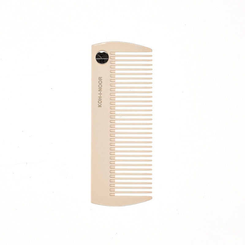 KOH-I-NOOR Beauty USA Pastel Wide Tooth Comb - Biodegradable Acetate for Detangling All Hair Types Comb White Smoke Ivory white,Baby blue,Navy blue,Burgundy red,Mustard yellow,Face powder pink