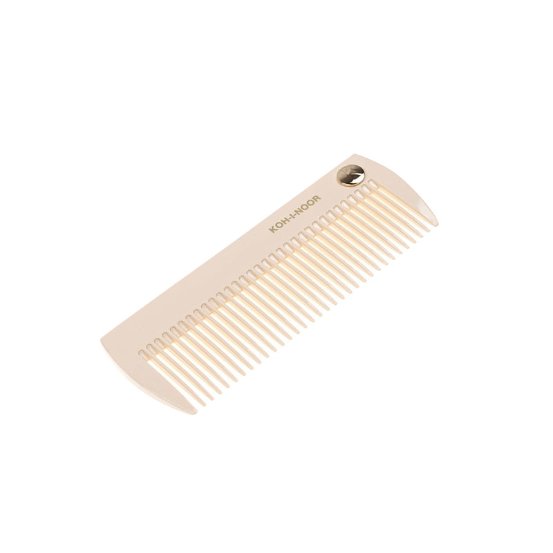 KOH-I-NOOR Beauty USA Pastel Wide Tooth Comb - Biodegradable Acetate for Detangling All Hair Types Comb White Smoke Ivory white,Baby blue,Navy blue,Burgundy red,Mustard yellow,Face powder pink