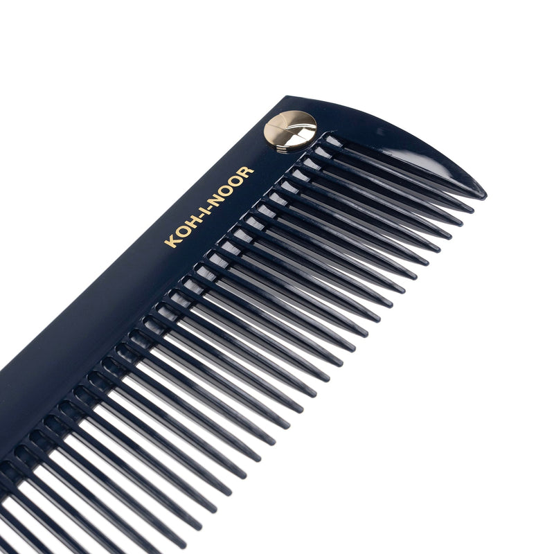 KOH-I-NOOR Beauty USA Pastel Wide Tooth Comb - Biodegradable Acetate for Detangling All Hair Types Comb White Smoke Ivory white,Baby blue,Navy blue,Burgundy red,Mustard yellow,Face powder pink
