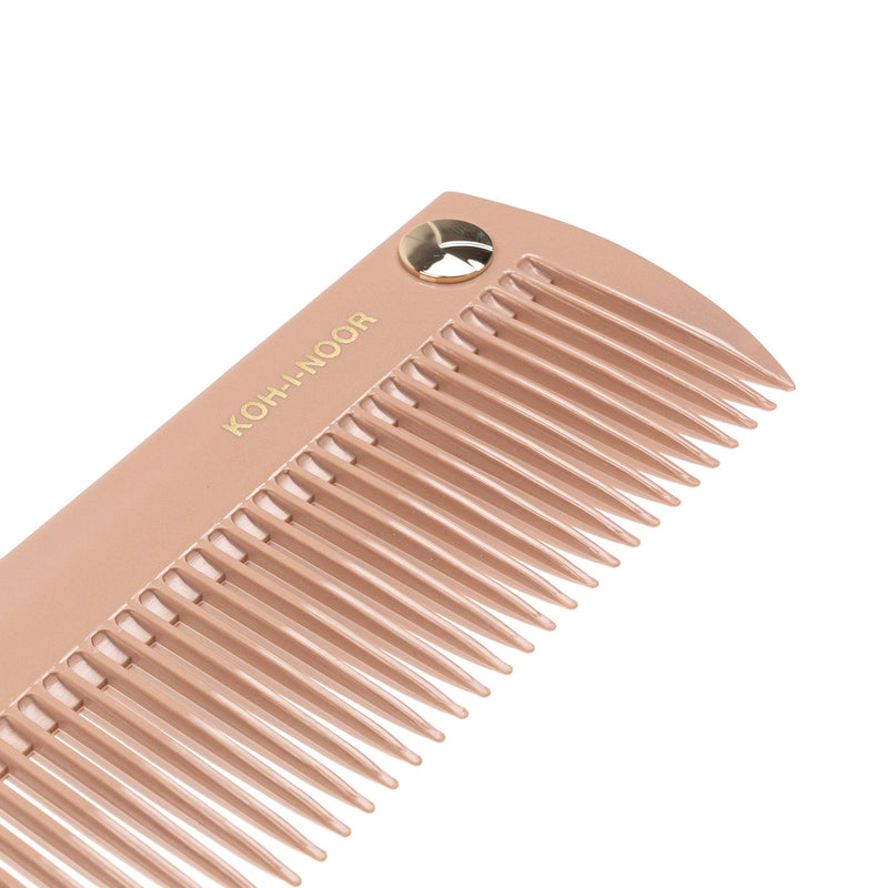 KOH-I-NOOR Beauty USA Pastel Wide Tooth Comb - Biodegradable Acetate for Detangling All Hair Types Comb White Smoke Ivory white,Baby blue,Navy blue,Burgundy red,Mustard yellow,Face powder pink