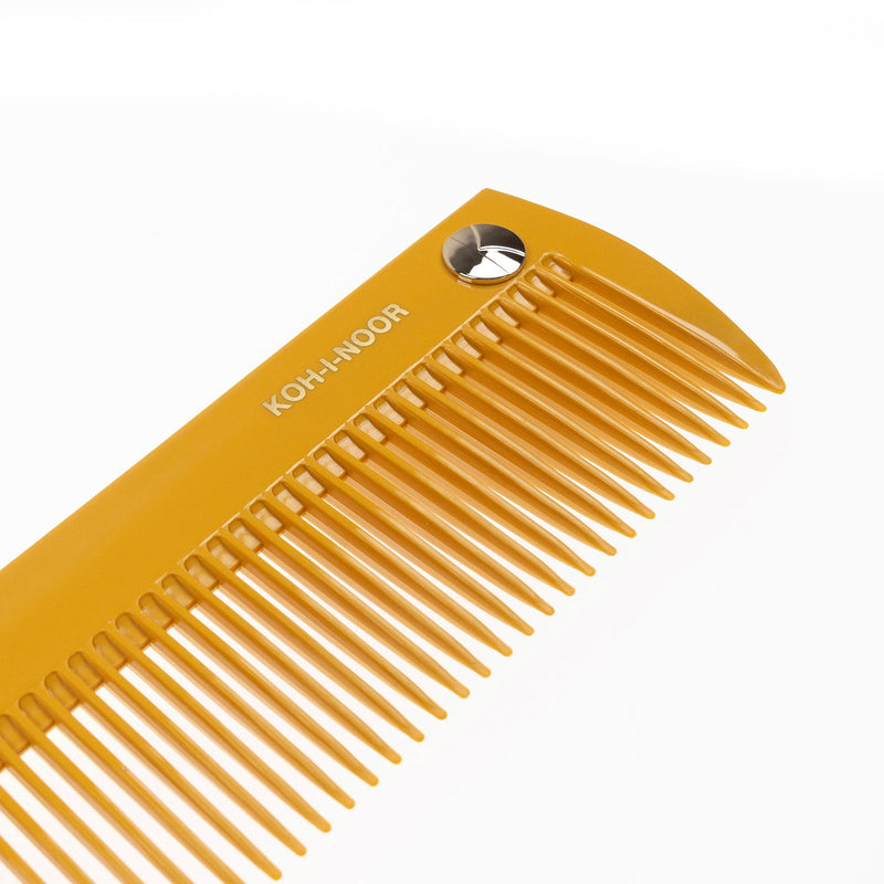 KOH-I-NOOR Beauty USA Pastel Wide Tooth Comb - Biodegradable Acetate for Detangling All Hair Types Comb White Smoke Ivory white,Baby blue,Navy blue,Burgundy red,Mustard yellow,Face powder pink