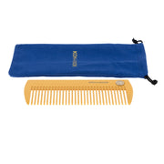 KOH-I-NOOR Beauty USA Pastel Wide Tooth Comb - Biodegradable Acetate for Detangling All Hair Types Comb White Smoke Mustard yellow
