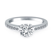 Bids.com 14k White Gold Diamond Channel Cathedral Engagement Ring Rings White Smoke 4 / White Gold,4.5 / White Gold,5 / White Gold,5.5 / White Gold,6 / White Gold,6.5 / White Gold,7 / White Gold,7.5 / White Gold,8 / White Gold,8.5 / White Gold,9 / White Gold